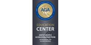 Die Klinik für Sporttraumatologie ist als AGA-Education Center anerkannt